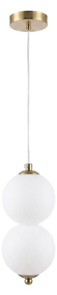 Lampă de plafon suspendată LED LHJ117-2CP aur periat