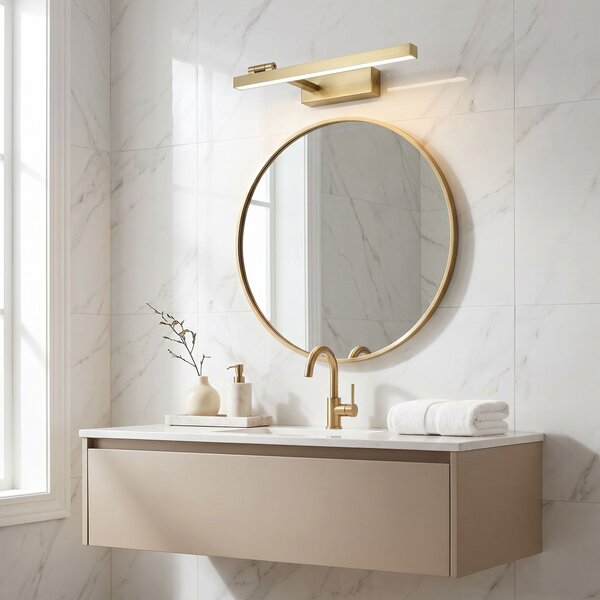 Aplică LED pentru baie SWE031-1W 40cm Brush Gold