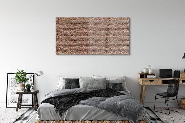 Tablouri pe sticlă Brick perete perete