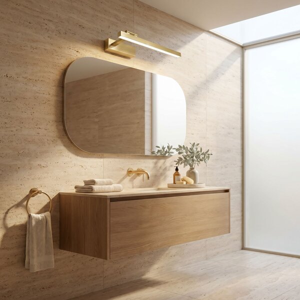 Aplică LED pentru baie SWE031-1W 40cm Brush Gold