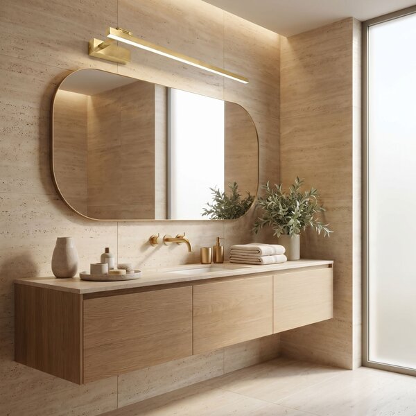 Aplică LED pentru baie SWE033-1W 80cm BRUSH GOLD