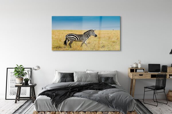 Tablouri pe sticlă caseta Zebra