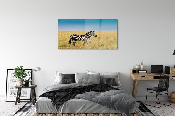 Tablouri pe sticlă caseta Zebra