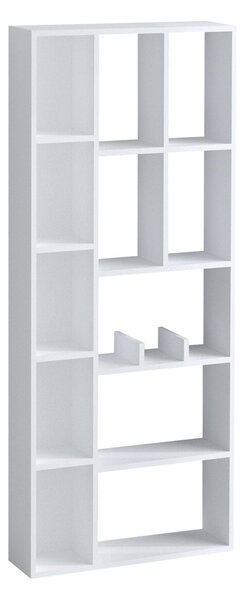 Biblioteca Uranus 12 Rafturi, Alb, 75x170x18 cm