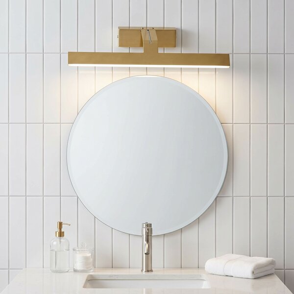 Aplică LED pentru baie SWE007-1W 43cm BRUSH GOLD