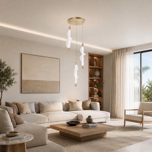 Lampa LED G009-3CPR WHITE/GOLD