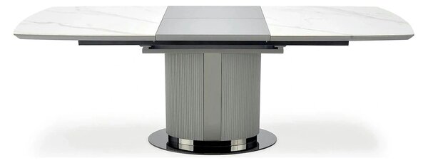 Masa extensibila DANCAN, alb/gri, 160-220x90x76 cm