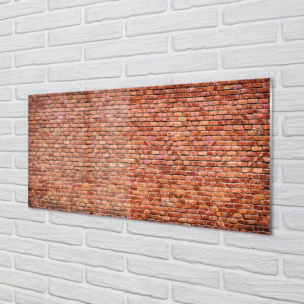 Tablouri pe sticlă Brick perete perete