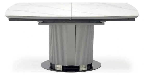 Masa extensibila DANCAN, alb/gri, 160-220x90x76 cm