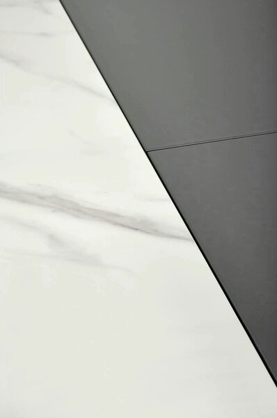 Masa extensibila DANCAN, alb/gri, 160-220x90x76 cm