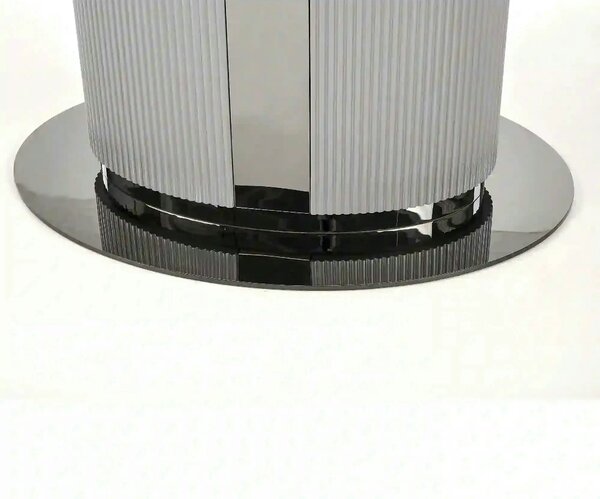 Masa extensibila DANCAN, alb/gri, 160-220x90x76 cm
