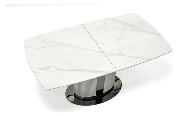 Masa extensibila DANCAN, alb/gri, 160-220x90x76 cm
