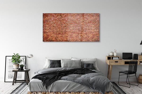 Tablouri pe sticlă Brick perete perete