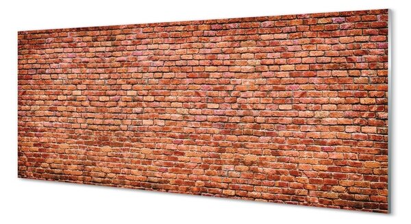 Tablouri pe sticlă Brick perete perete