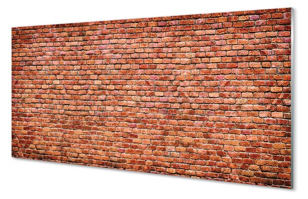 Tablouri pe sticlă Brick perete perete