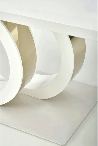Masa alba dining GALARDO, extensibila, 160/200x90x77 cm