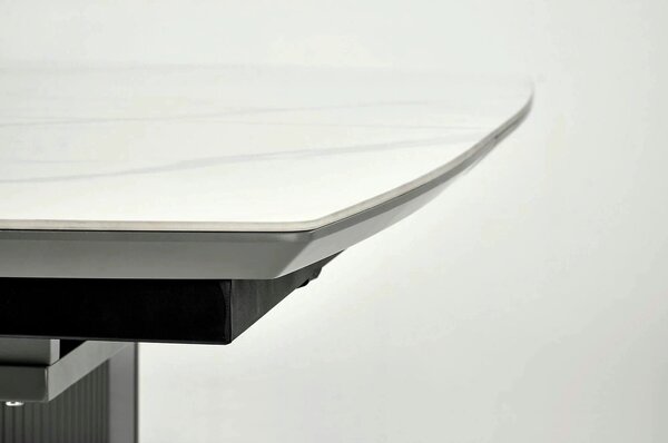 Masa extensibila DANCAN, alb/gri, 160-220x90x76 cm