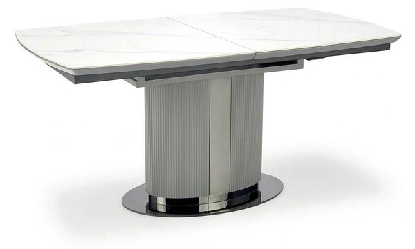 Masa extensibila DANCAN, alb/gri, 160-220x90x76 cm