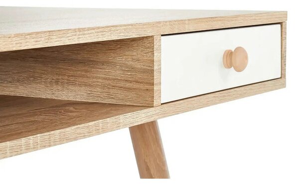 Birou B34, stejar sonoma/alb, 120x60x75 cm