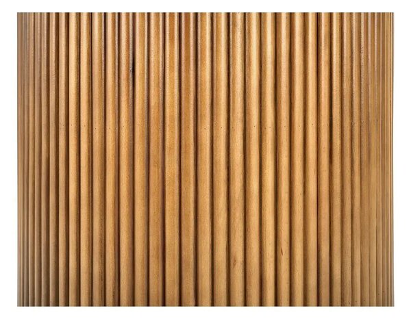 Masa BRUNO, alb cu efect de marmura/nuc, 120x120x76 cm