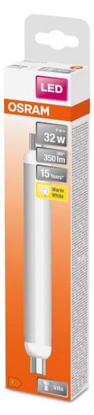 Tub fluorescent LED LINE S15s/4W/230V 2700K - Osram