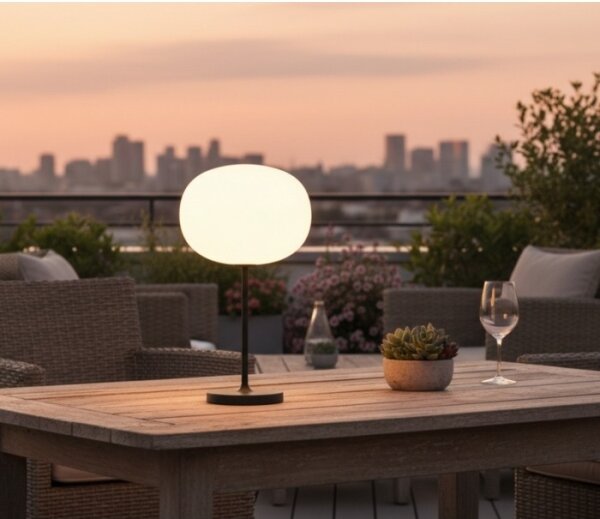 Lampă de masă exterioară LED reglabilă, reîncărcabilă VENEZIA LED/2W/5V 2700K IP54 4000 mAh neagră