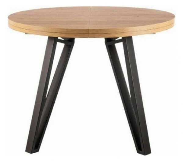 Masa rotunda 100 GALAXY, stejar artisan/negru, PAL laminat/metal