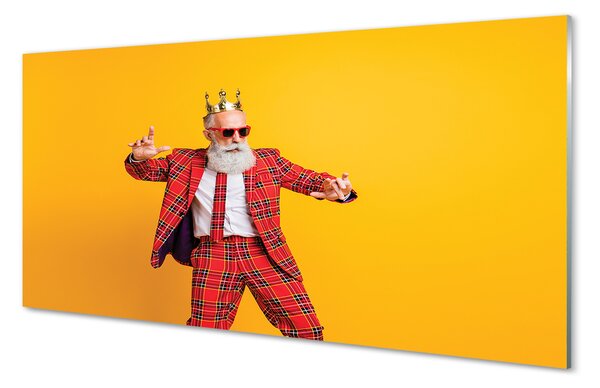 Panouri de sticlă Costum om carouri