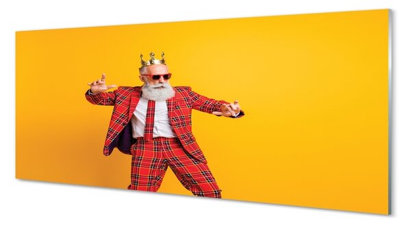 Tablouri pe sticlă Costum om carouri