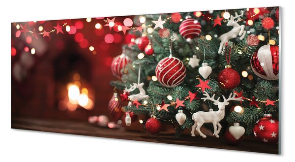 Tablouri acrilice baubles pomul de Crăciun