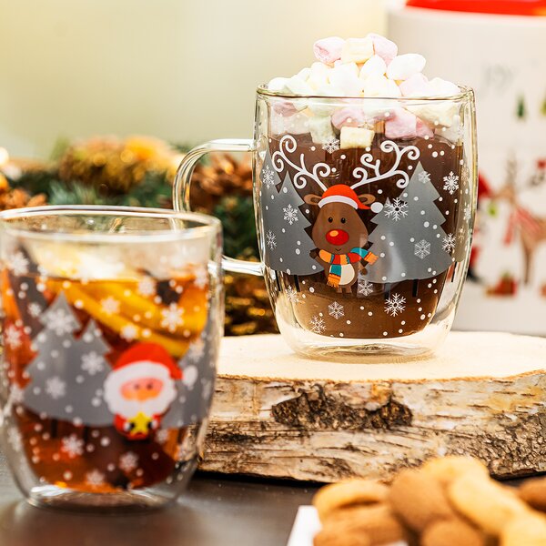 Pahare termo 4Home Mug Reindeer Hot&Cool 270 ml, 2 buc