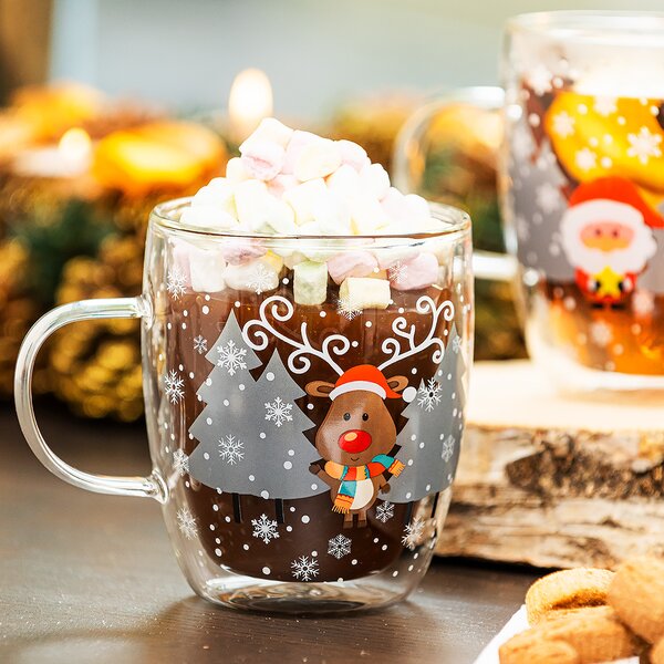 Pahare termo 4Home Mug Reindeer Hot&Cool 270 ml, 2 buc