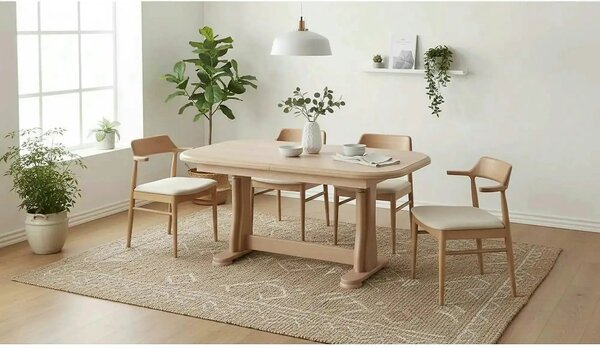 Masa extensibila TYMON, stejar, 125/164x65x60/72 cm