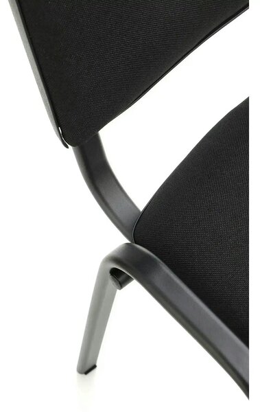 Scaun ISO, negru, stofa, 53x55x82 cm