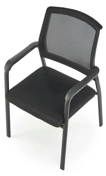 Scaun BERGEN, negru, stofa clasica/metal, 58x60x90 cm