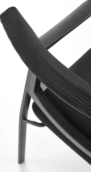 Scaun BERGEN, negru, stofa clasica/metal, 58x60x90 cm