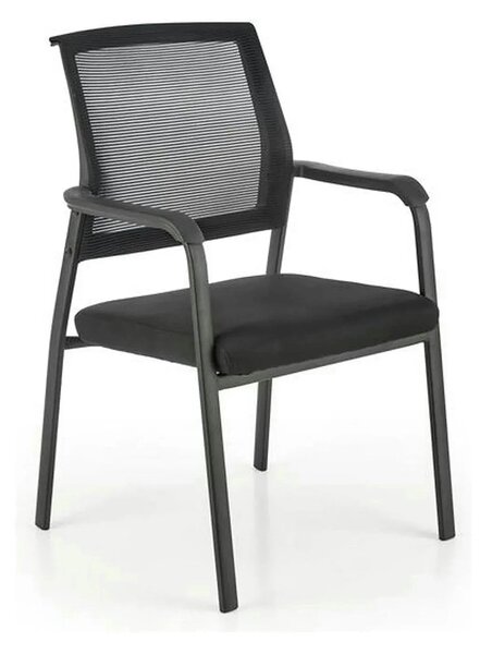 Scaun BERGEN, negru, stofa clasica/metal, 58x60x90 cm