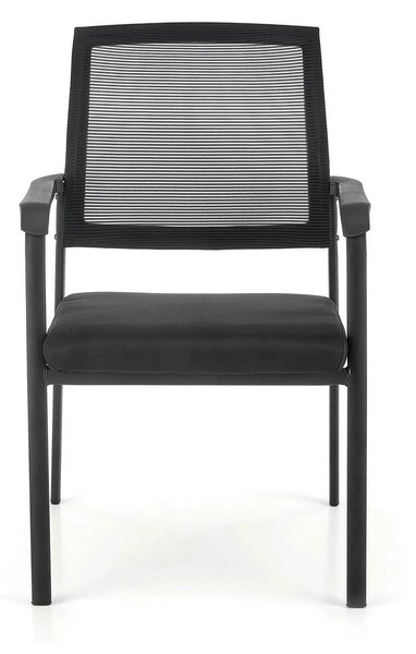 Scaun BERGEN, negru, stofa clasica/metal, 58x60x90 cm