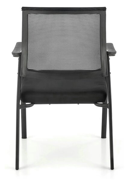 Scaun BERGEN, negru, stofa clasica/metal, 58x60x90 cm