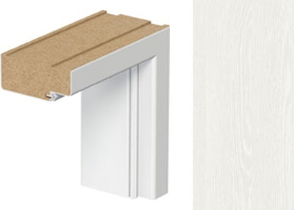 Porta Doors Toc fix porta minimax 100 mm, norma poloneza (h0 - 2075 mm) finisaj sintetic wenge alb