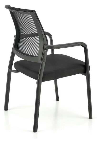 Scaun BERGEN, negru, stofa clasica/metal, 58x60x90 cm