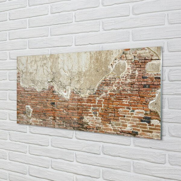 Tablouri pe sticlă Brick perete perete