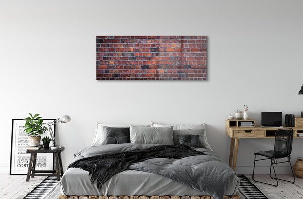 Tablouri pe sticlă Brick perete perete