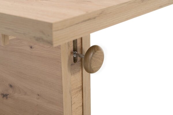 Masuta cafea Monaco, PAL/ABS , stejar sonoma, mecanism de ridicare, 120/160x67x59/76 cm