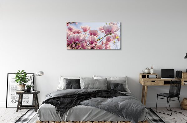 Tablouri pe sticlă Magnolie