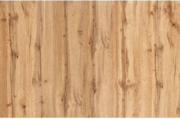Masa extensibila BRANDON, stejar wotan/negru, PAL laminat, 160/200x90x
