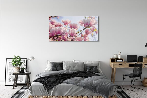 Tablouri pe sticlă Magnolie