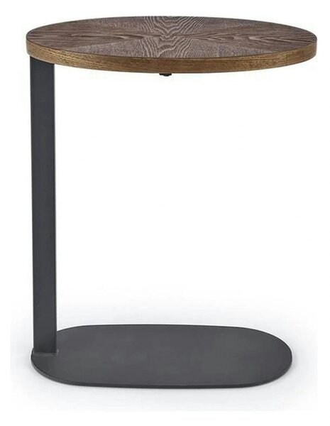 Masuta cafea DELPHI, nuc/negru, 48x26x58 cm