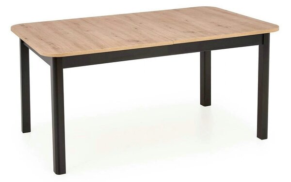 Masa extensibila FLORIAN, stejar artisan/negru, PAL furniruit, 160/228