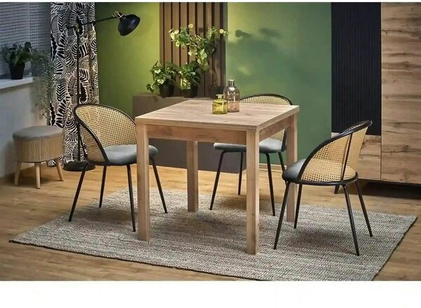 Masa extensibila GRACJAN, stejar craft, PAL laminat, 80/160x80x76 cm